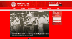 Desktop Screenshot of hercilioluzfc.com.br