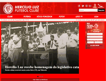 Tablet Screenshot of hercilioluzfc.com.br